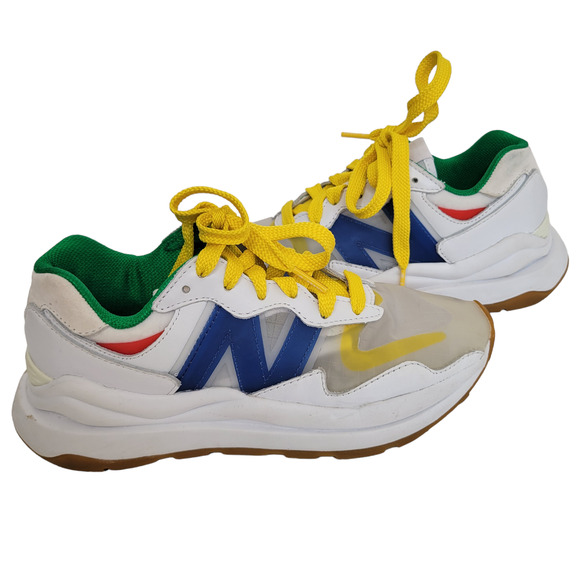 New Balance Other - New Balance x Staud 51/40 Sneakers White Leather Colorblock Throwback Men 5.5